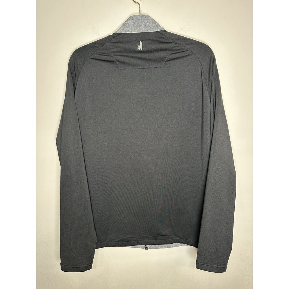 Johnnie-O STINGER Jacket Mens Size Large Gray Black Full Zip Thermotech Sleeves - Picture 9 of 9